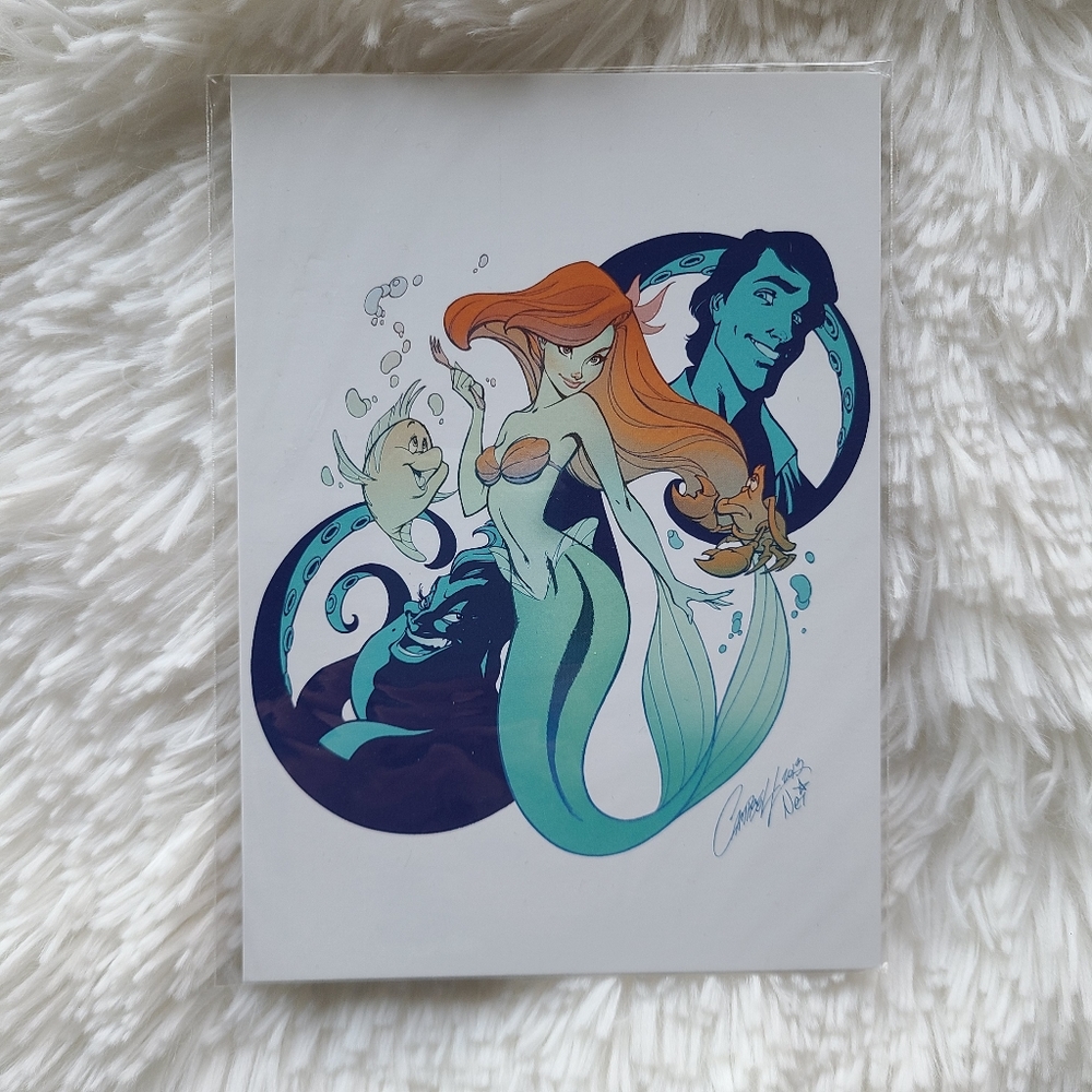 Disney The Little Mermaid Art Postcard